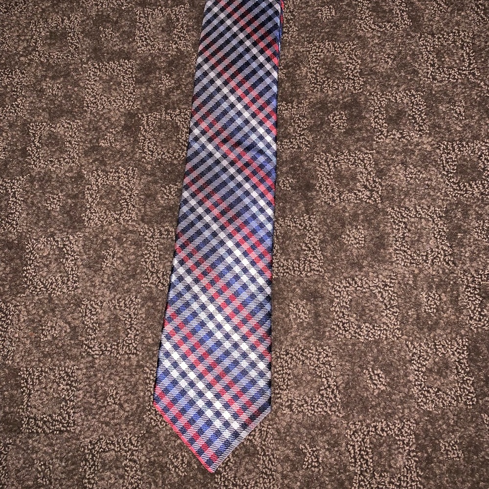 Red, white, and blue tie